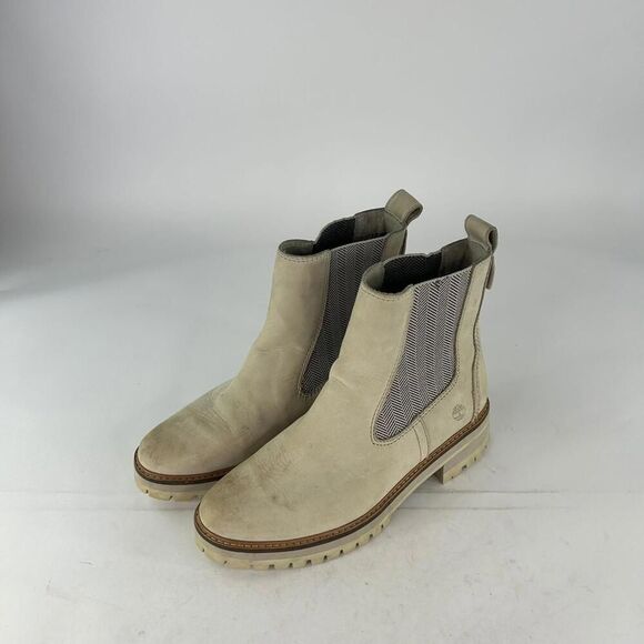 Timberland Courmayeur Valley Chelsea Boot US 11 Beige Pull On Ankle Boots - Picture 9 of 14